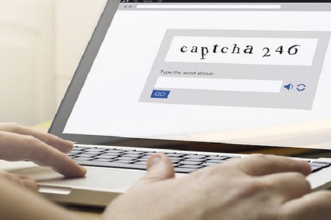 Cách nhập mã captcha